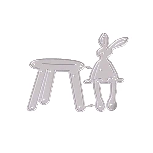 CHIZISX Hase Kaninchen Metall Stanzformen Scrapbooking Schablone Stanzungen Karte Prägun von CHIZISX