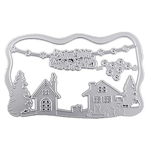 CHIZISX Haus Metall Stanzformen Schablone Scrapbooking Album Papie CHIZISX Haus Metall Stanzformen Schablone Scrapbooking Album Papie von CHIZISX