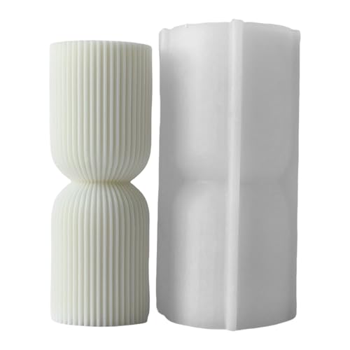CHIZISX Kerzenform,Flexible Silikonform, gestreifte säulenförmige Kerzenformen, Duft-Aromatherapie-Herstellungsform, handgefertigte Ornamen CHIZISX Kerzenform,Flexible Silikonform, gestreifte säulenförmige Kerzenformen, Duft-Aromatherapie-Herstellungsform, handgefertigte Ornamen von CHIZISX