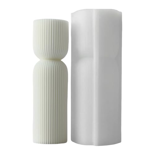 CHIZISX Kerzenform,Flexible Silikonform, gestreifte säulenförmige Kerzenformen, Duft-Aromatherapie-Herstellungsform, handgefertigte Ornamen CHIZISX Kerzenform,Flexible Silikonform, gestreifte säulenförmige Kerzenformen, Duft-Aromatherapie-Herstellungsform, handgefertigte Ornamen von CHIZISX