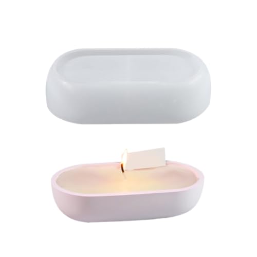 CHIZISX Kerzenform,Flexibles Silikon-Kerzenglas-Formen-Set für Beton-Kerzenhalter, runde gestreifte Töpfe, Formen für duftende Ornament-Vas von CHIZISX