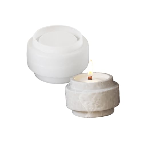 CHIZISX Kerzenform,Mehrzweck-Zylinder-Kerzenhalterform-Set aus stabilem Silikon, tragbar, für Kunstharz-Gips-Bastelbedarf, verschiedene Grö CHIZISX Kerzenform,Mehrzweck-Zylinder-Kerzenhalterform-Set aus stabilem Silikon, tragbar, für Kunstharz-Gips-Bastelbedarf, verschiedene Grö von CHIZISX