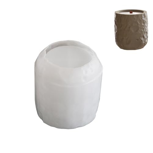 CHIZISX Kerzenform,Mehrzweck-Zylinder-Kerzenhalterform-Set aus stabilem Silikon, tragbar, für Kunstharz-Gips-Bastelbedarf, verschiedene Grö von CHIZISX