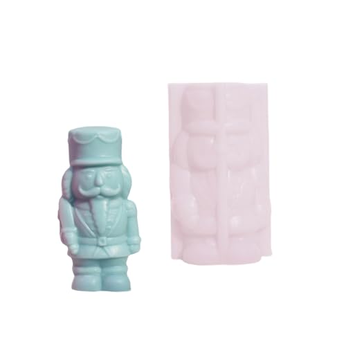 CHIZISX Kerzenform,Robustes Mehrzweck-Silikon-Nussknacker-Kerzenhalter-Formen-Set, tragbar für Kunstharz-Gips-Bastelbedarf, verschiedene Gr CHIZISX Kerzenform,Robustes Mehrzweck-Silikon-Nussknacker-Kerzenhalter-Formen-Set, tragbar für Kunstharz-Gips-Bastelbedarf, verschiedene Gr von CHIZISX