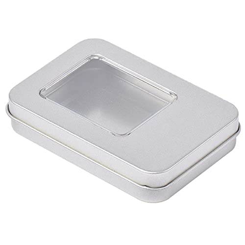 CHIZISX Metall Rechteck Silber Farbkarten Karten Speicherbox Geldmünzenhalter Box Süßigkeiten Für Schlüssel Für Case Visitenkarte Storag von CHIZISX