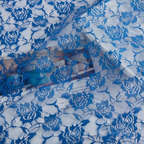 CHIZISX Spitzenstoff, Blumenstickerei, Spitzenstoff, Kleiderband, Vorhangzubehör, zum Nähen, Basteln, 100 x 150 cm von CHIZISX