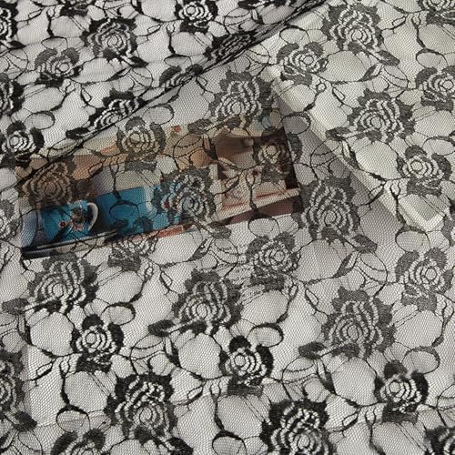 CHIZISX Spitzenstoff, Blumenstickerei, Spitzenstoff, Kleiderband, Vorhangzubehör, zum Nähen, Basteln, 100 x 150 cm CHIZISX Spitzenstoff, Blumenstickerei, Spitzenstoff, Kleiderband, Vorhangzubehör, zum Nähen, Basteln, 100 x 150 cm von CHIZISX