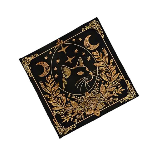 CHIZISX Tarots Tischdecke, Stern-Blumenmuster, Astrologie, Altäre, Tuch, Wahrsagungskarte, Tischdecke, Wandteppich, Hexerei, Altäre, Tarot-Karte CHIZISX Tarots Tischdecke, Stern-Blumenmuster, Astrologie, Altäre, Tuch, Wahrsagungskarte, Tischdecke, Wandteppich, Hexerei, Altäre, Tarot-Karte von CHIZISX