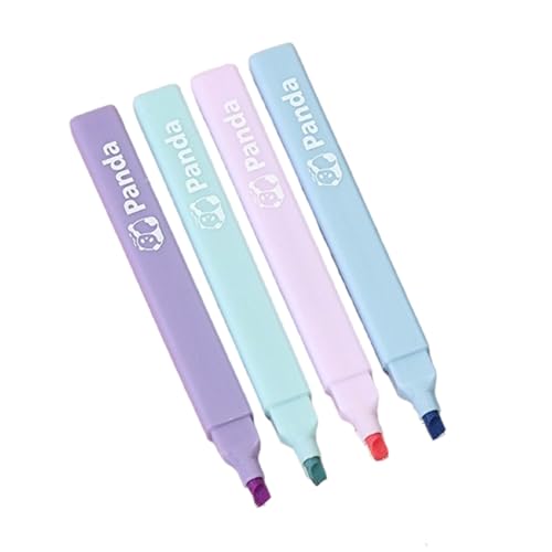 CHIZISX Textmarker-Set mit Keilspitze, Textmarker, Textmarker, Bibelmarker, Stift, Büro, Schulbedarf, 4 Stück von CHIZISX
