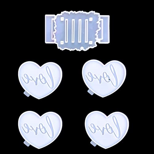 CHIZISX Untersetzerform,1 Set Herz-Untersetzer mit Aufbewahrungsbasis, Epoxidharz-Form, handgefertigte S CHIZISX Untersetzerform,1 Set Herz-Untersetzer mit Aufbewahrungsbasis, Epoxidharz-Form, handgefertigte S von CHIZISX