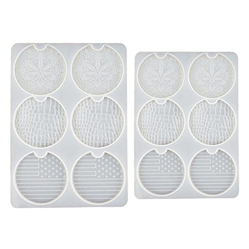 CHIZISX Untersetzerform,Auto Untersetzer Epoxidharz Form Handwerk Ornamente Tasse Matte Becher Pad S CHIZISX Untersetzerform,Auto Untersetzer Epoxidharz Form Handwerk Ornamente Tasse Matte Becher Pad S von CHIZISX