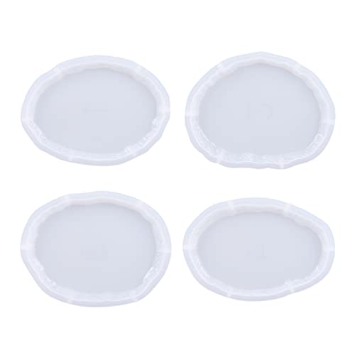 CHIZISX Untersetzerform,Epoxidharz-Untersetzerformen, 6 Stile, geometrische Untersetzer-Harzformen mit, Ständer, Silikon-Untersetzerforme von CHIZISX