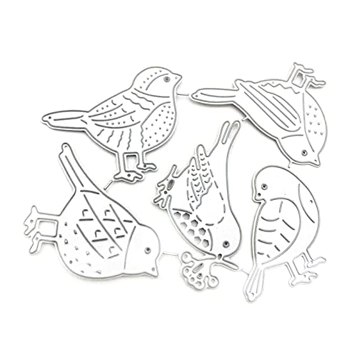 CHIZISX Vögel Metall Stanzformen Schablone Scrapbooking Album Papier Karte Vorlage F von CHIZISX