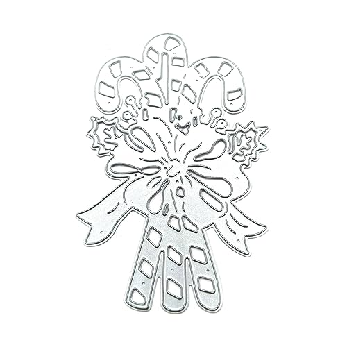 CHIZISX Weihnachten Krücke Metall Stanzformen Scrapbooking Schablone Stanzungen Karte Prägung Fotoalbum Vorlage Form von CHIZISX