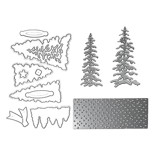 CHIZISX Weihnachtsbaum-Stanzformen für Kartenherstellung, Fotoalbum, Tagebuch, Dekoration, Scrapbooking, Prägung, gestanzte Scha CHIZISX Weihnachtsbaum-Stanzformen für Kartenherstellung, Fotoalbum, Tagebuch, Dekoration, Scrapbooking, Prägung, gestanzte Scha von CHIZISX
