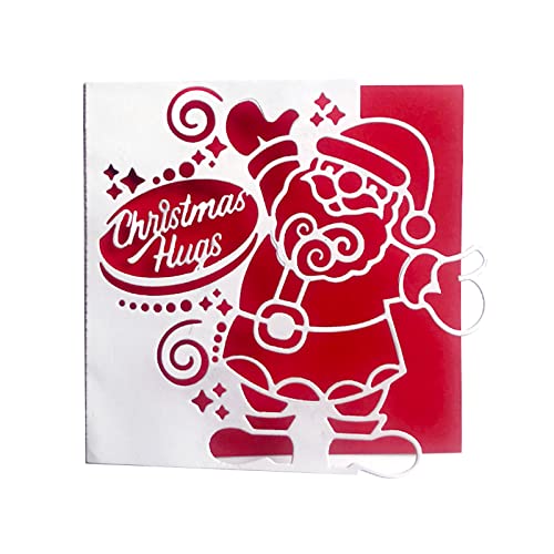 CHIZISX Weihnachtsmann-Stanzformen, Weihnachtsthema, Präge-Stanzformen für Grußkarten, Geschenkkarten, Scrapbooking, DIY-Alben von CHIZISX