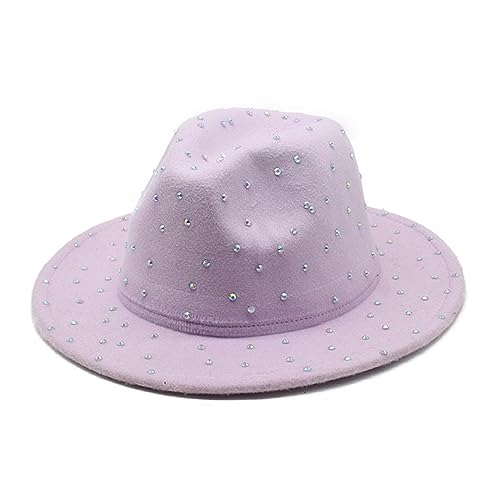 Cowgirl-Hut mit Schmucksteinen, Cowboy-Disco für Musikfestivals, breite Krempe, mit Strasssteinen, vielseitiger Ritter-Cowgirl-Hut für Mädchen von CHIZISX