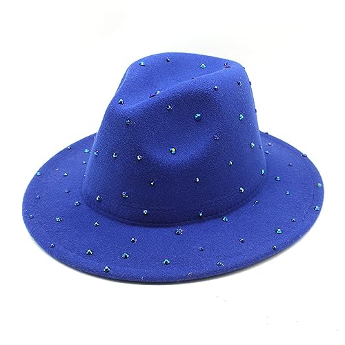 Cowgirl-Hut mit Schmucksteinen, Cowboy-Disco für Musikfestivals, breite Krempe, mit Strasssteinen, vielseitiger Ritter-Cowgirl-Hut für Mädchen von CHIZISX