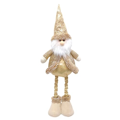 Dehnbare goldene Weihnachtsmann-Dekoration, sicheres Polyester, für Ferienhaus-Displays und Kinder, festlich, lustig, goldene einziehbare Weihnachtspuppe Dehnbare goldene Weihnachtsmann-Dekoration, sicheres Polyester, für Ferienhaus-Displays und Kinder, festlich, lustig, goldene einziehbare Weihnachtspuppe von CHIZISX