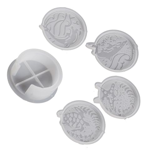 Handwerk Silikonform Set Für Einzigartige Harz Untersetzer Ozeanik Inspirieren Konstruktionen Und Lebensmittel Sichere Materialien Silikon Untersetzer Schimmel von CHIZISX