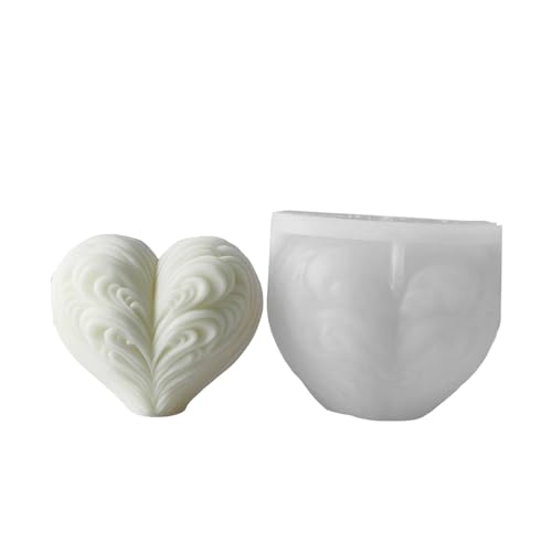 Herzförmige Kerzenform Gips Ornament Form Desktop Dekoration Schimmel von CHIZISX