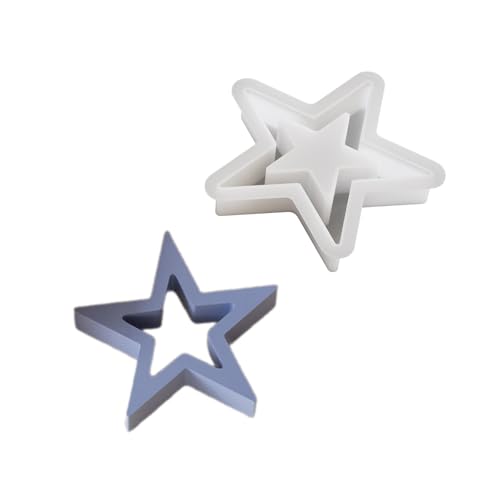 Kreative, stabile, flexible Silikon-Sternform, Zubehör für die Herstellung zarter Weihnachtsbaum-Anhänger, stilvolle Designs, Weihnachtsbaumschmuck Kreative, stabile, flexible Silikon-Sternform, Zubehör für die Herstellung zarter Weihnachtsbaum-Anhänger, stilvolle Designs, Weihnachtsbaumschmuck von CHIZISX