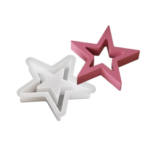 Kreative, stabile, flexible Silikon-Sternform, Zubehör für die Herstellung zarter Weihnachtsbaum-Anhänger, stilvolle Designs, Weihnachtsbaumschmuck Kreative, stabile, flexible Silikon-Sternform, Zubehör für die Herstellung zarter Weihnachtsbaum-Anhänger, stilvolle Designs, Weihnachtsbaumschmuck von CHIZISX