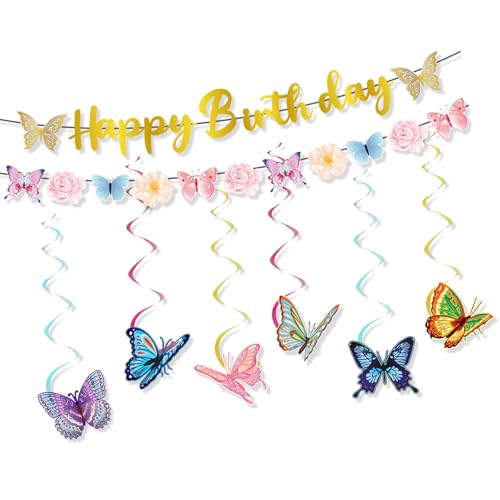 Kuchenaufsatz-Set, Schmetterlingsbanner, Urlaub, bunt, Partyzubehör, Schmetterlingskuchendekorationen für Festival-Kuchen Kuchenaufsatz-Set, Schmetterlingsbanner, Urlaub, bunt, Partyzubehör, Schmetterlingskuchendekorationen für Festival-Kuchen von CHIZISX