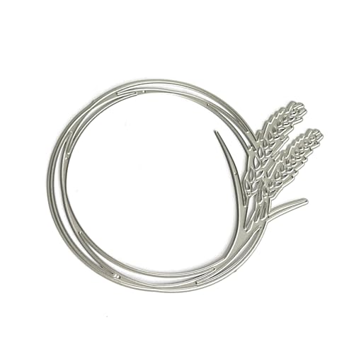 Metall-Stanzschablonen mit Weizenkranz, Prägeschablonen für Fotokarten, Tagebuch, Scrapbooking, Dekorationen, Metallstanzformen, Weizenkranz, Stanzformen für Scrapbooking, Tagebuch, Dekoration Metall-Stanzschablonen mit Weizenkranz, Prägeschablonen für Fotokarten, Tagebuch, Scrapbooking, Dekorationen, Metallstanzformen, Weizenkranz, Stanzformen für Scrapbooking, Tagebuch, Dekoration von CHIZISX
