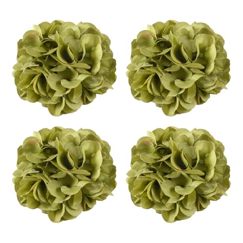 Set mit 4 künstlichen Blumen-Vorhang-Raffhaltern, Seil-Halter, Fensterbehandlungen, Zubehör für Schlafzimmer und Wohnzimmer, Vorhang, Fliege von CHIZISX