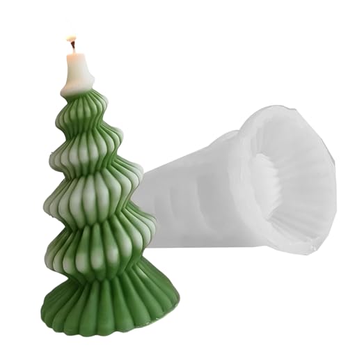 Silikonformen zur Herstellung von Seifen in Weihnachtsbaumform, zum einfachen Entformen und Basteln von CHIZISX