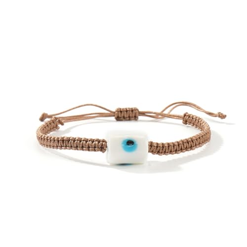 Trommelförmige Glasperle, verstellbare Baumwollschnur, handgefertigter Schmuck für Damen, Sommer, handgefertigter Schmuck von CHIZISX