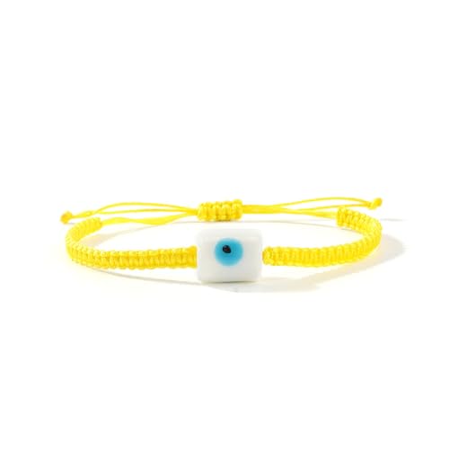 Trommelförmige Glasperle, verstellbare Baumwollschnur, handgefertigter Schmuck für Damen, Sommer, handgefertigter Schmuck von CHIZISX