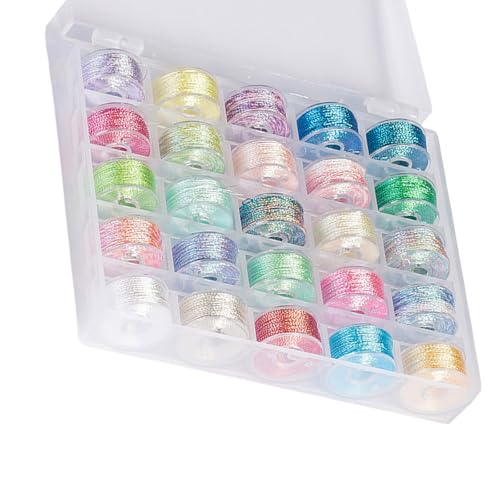Vielseitiges, mehrfarbiges, stabiles Polyester-Schnur-Set, tragbar, Weberei, für handgefertigte Armbänder und Halsketten, Perlenschnur Vielseitiges, mehrfarbiges, stabiles Polyester-Schnur-Set, tragbar, Weberei, für handgefertigte Armbänder und Halsketten, Perlenschnur von CHIZISX