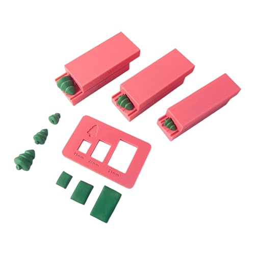 Weihnachtsbaum-Polymer-Ton-Stempel, 3 Rollen für Ohrring-Anhänger, Basteln und künstlerischen Schmuck, Tonperlen Weihnachtsbaum-Polymer-Ton-Stempel, 3 Rollen für Ohrring-Anhänger, Basteln und künstlerischen Schmuck, Tonperlen von CHIZISX