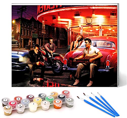 CHKNUJY DIY Malen nach Zahlen Kinder für Erwachsene Anfänger Leinen Leinwand Acryl Anzahl Malerei Geschenke Elvis Wandkunst Home Decoration 40x50cm Rahmenlos CHKNUJY DIY Malen nach Zahlen Kinder für Erwachsene Anfänger Leinen Leinwand Acryl Anzahl Malerei Geschenke Elvis Wandkunst Home Decoration 40x50cm Rahmenlos von CHKNUJY