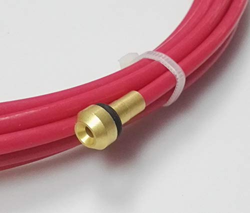 CHNsalescom LIG TW Serie American Style MIG MAG PTFE Graphit Stahl Liner Schweißliner Draht (4 meters 13.2ft,Teflon-Red) von CHNsalescom