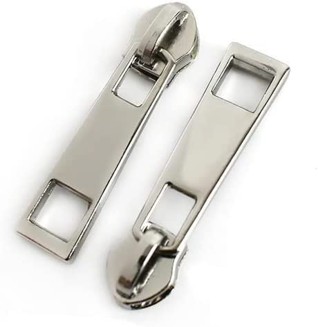 CHOUXUANGA Reißverschlüsse, 5Pcs 79# Ersatz Fix Zipper Sliders Zip Kopf Instant Reparatur Kits(Silver No5) von CHOUXUANGA