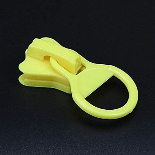 CHOUXUANGA Reißverschlüsse, Reißverschlüsse, Spiralreißverschlüsse, Nahttrenner, Nähwerkzeuge, supergroß, Kunststoff Nr. 20, Größe: 20(Plastic Pull Yellow) von CHOUXUANGA