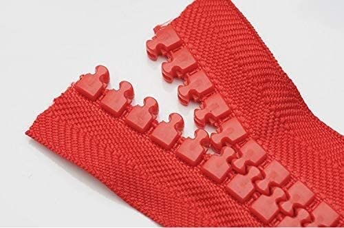 CHOUXUANGA Reißverschlüsse, Reißverschlüsse, Spiralreißverschlüsse, Nahttrenner, Nähwerkzeuge, supergroß, Kunststoff Nr. 20, Größe: 20(Red 1m(no Pull)) von CHOUXUANGA