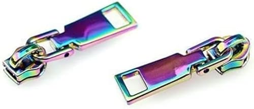 CHOUXUANGA Reißverschlüsse, Reißverschluss-Reparaturset, 20-teilig, Metall 5# Reißverschlussschieber for Jacken, Kleidung, Mäntel(Colorful) von CHOUXUANGA