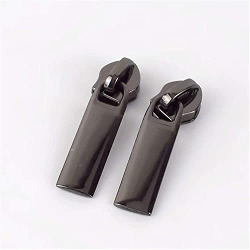 CHOUXUANGA Reißverschlüsse, Reißverschluss-Reparaturset, einfaches und stilvolles 20-teiliges 5# Nylon-Reißverschluss-Zubehör for Daunenjackentaschen(Gunblack) von CHOUXUANGA