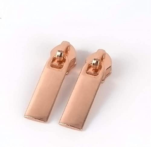 CHOUXUANGA Reißverschlüsse, Reißverschluss-Reparaturset, einfaches und stilvolles 20-teiliges 5# Nylon-Reißverschluss-Zubehör for Daunenjackentaschen(Rosegold) von CHOUXUANGA