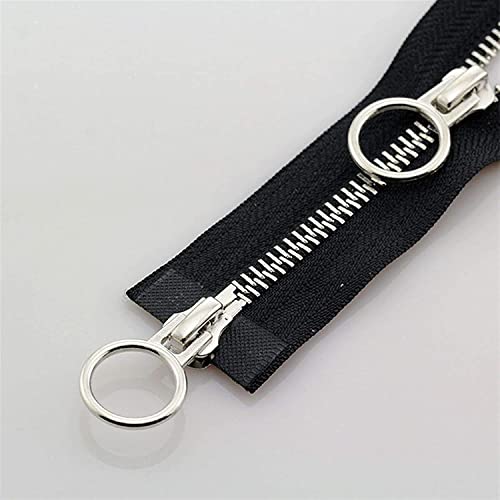 CHOUXUANGA Reißverschlüsse, offener Reißverschluss, Reißverschlüsse, Spiralreißverschlüsse, Nahttrenner, Reißverschlüsse 1 Stück 5#,(Black) von CHOUXUANGA