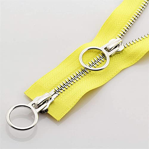 CHOUXUANGA Reißverschlüsse, offener Reißverschluss, Reißverschlüsse, Spiralreißverschlüsse, Nahttrenner, Reißverschlüsse 1 Stück 5#,(Giallo) von CHOUXUANGA
