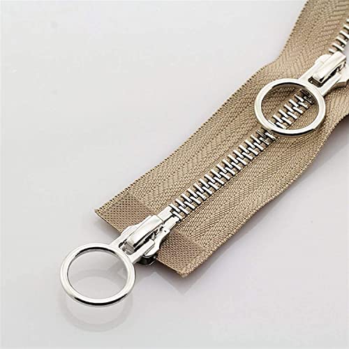 CHOUXUANGA Reißverschlüsse, offener Reißverschluss, Reißverschlüsse, Spiralreißverschlüsse, Nahttrenner, Reißverschlüsse 1 Stück 5#,(Khaki) von CHOUXUANGA