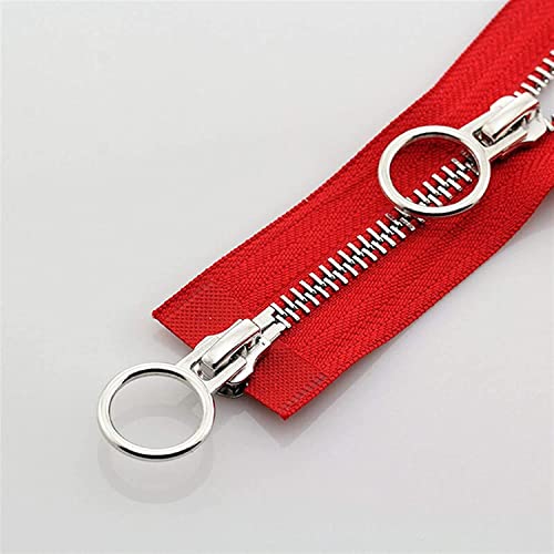 CHOUXUANGA Reißverschlüsse, offener Reißverschluss, Reißverschlüsse, Spiralreißverschlüsse, Nahttrenner, Reißverschlüsse 1 Stück 5#,(Rosso) von CHOUXUANGA