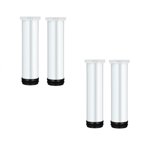CHOUXUANGA Verstellbare Möbelbeine, 4 Stück Schrankbeine, höhenverstellbar 0–15 mm, Küchenbein, runder Möbelpolsterschutz, mit Schrauben(30cm(11.8in)) von CHOUXUANGA