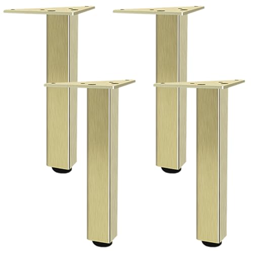 CHOUXUANGA Verstellbare Möbelbeine, 4 Stück Schrankbeine, verstellbar, 6 cm - 60 cm, strapazierfähig, Sofabeine, Schrankfüße, Küchenfüße, Gummimatte, mit Schraube(23cm/9.1") von CHOUXUANGA