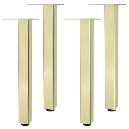 CHOUXUANGA Verstellbare Möbelbeine, 4 Stück Schrankbeine, verstellbar, 6 cm - 60 cm, strapazierfähig, Sofabeine, Schrankfüße, Küchenfüße, Gummimatte, mit Schraube(37cm/14.6") von CHOUXUANGA